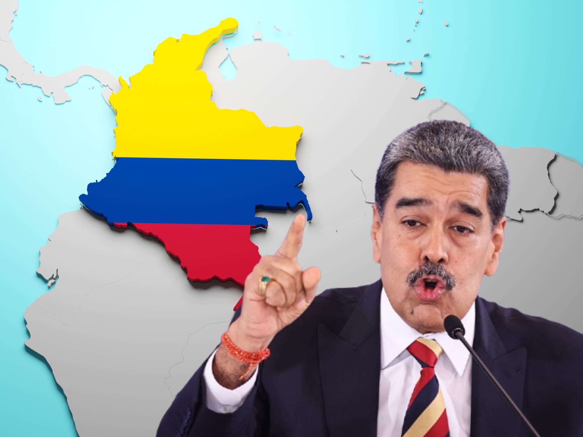 Colombia y Nicolás Maduro. Fotos: Getty Images /  (Photo by Jesus Vargas/Getty Images)