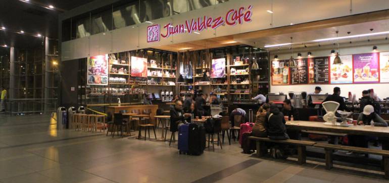 Tienda Juan Valdez en el aeropuerto El Dorado