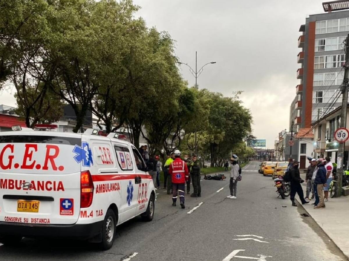 Una persona muerta dejó un grave accidente en la Avenida Santander de Manizales