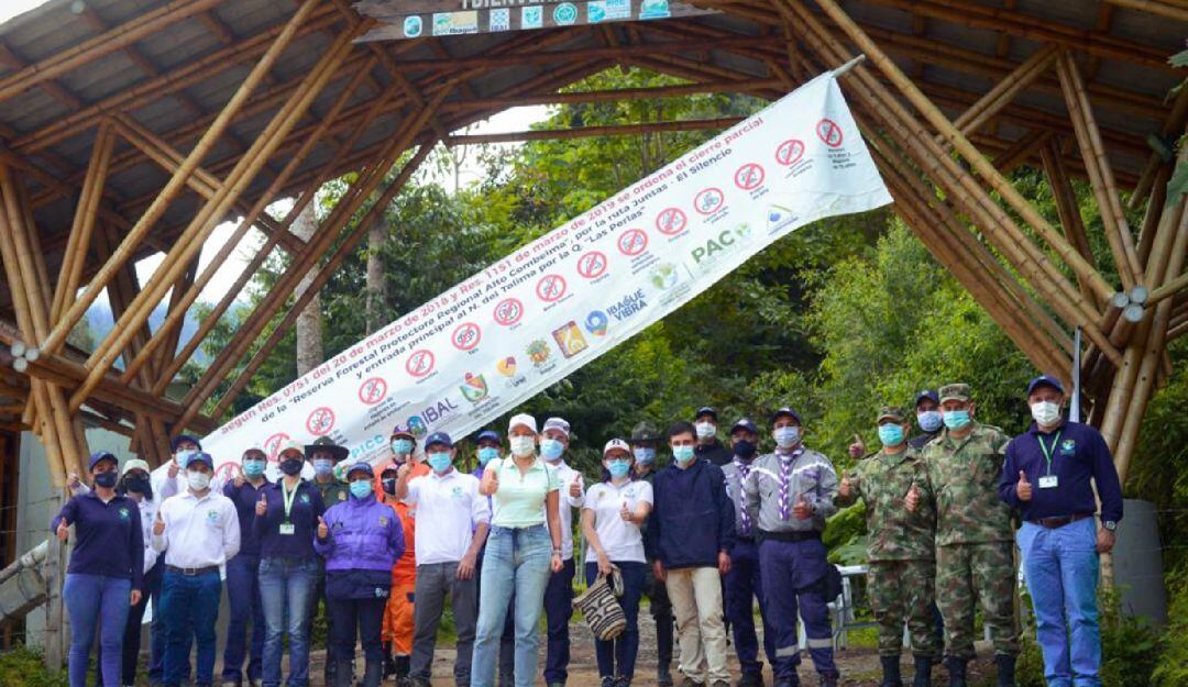 Puestos de control en el Cañon del Combeima