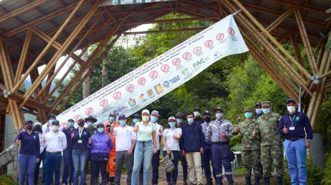 Puestos de control en el Cañon del Combeima