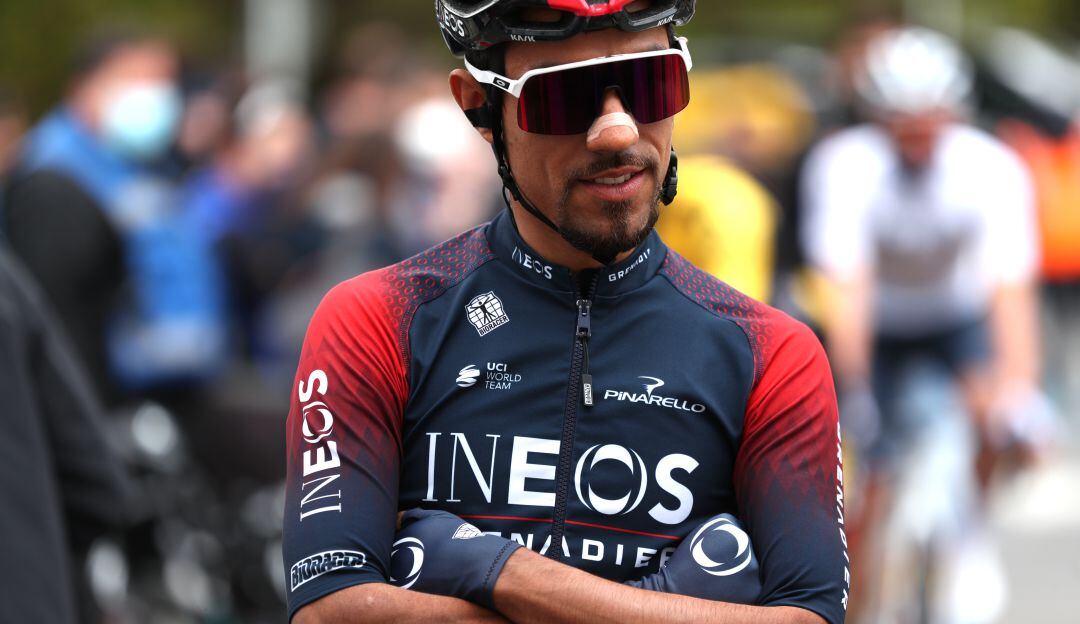 Daniel Felipe Martínez, el mejor colombiano en la clasificación general de la Vuelta al País Vasco.