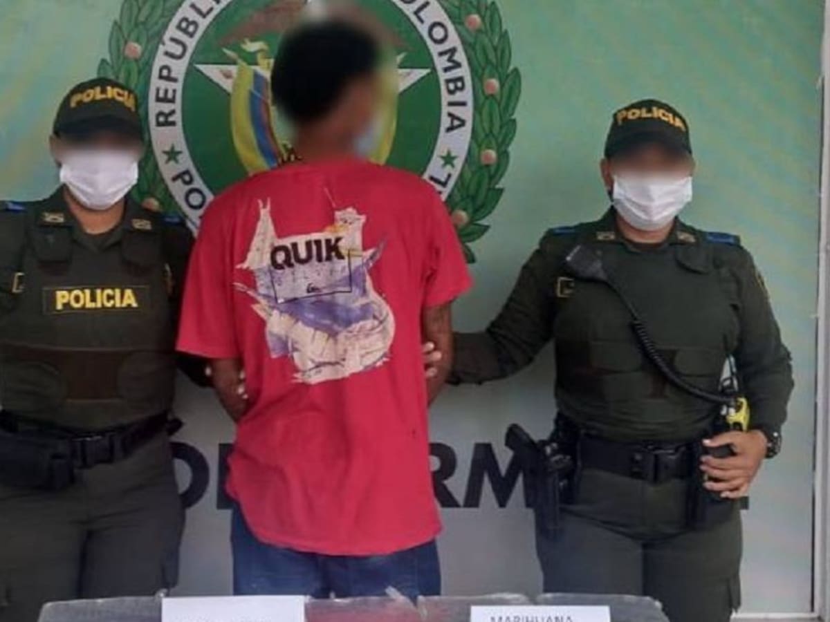Hombre fue capturado con cinco kilos de marihuana en Cartagena