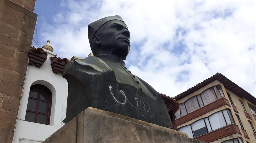 Cerca de 220 monumentos en Tunja han sido afectados por acciones vandálicas. Foto: La Wcon Julio Sánchez Cristo