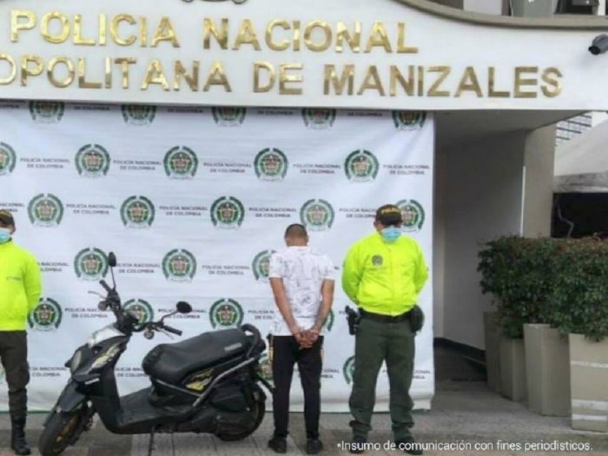 Alias "Gago", señalado por las autoridades de varios hurtos en Manizales