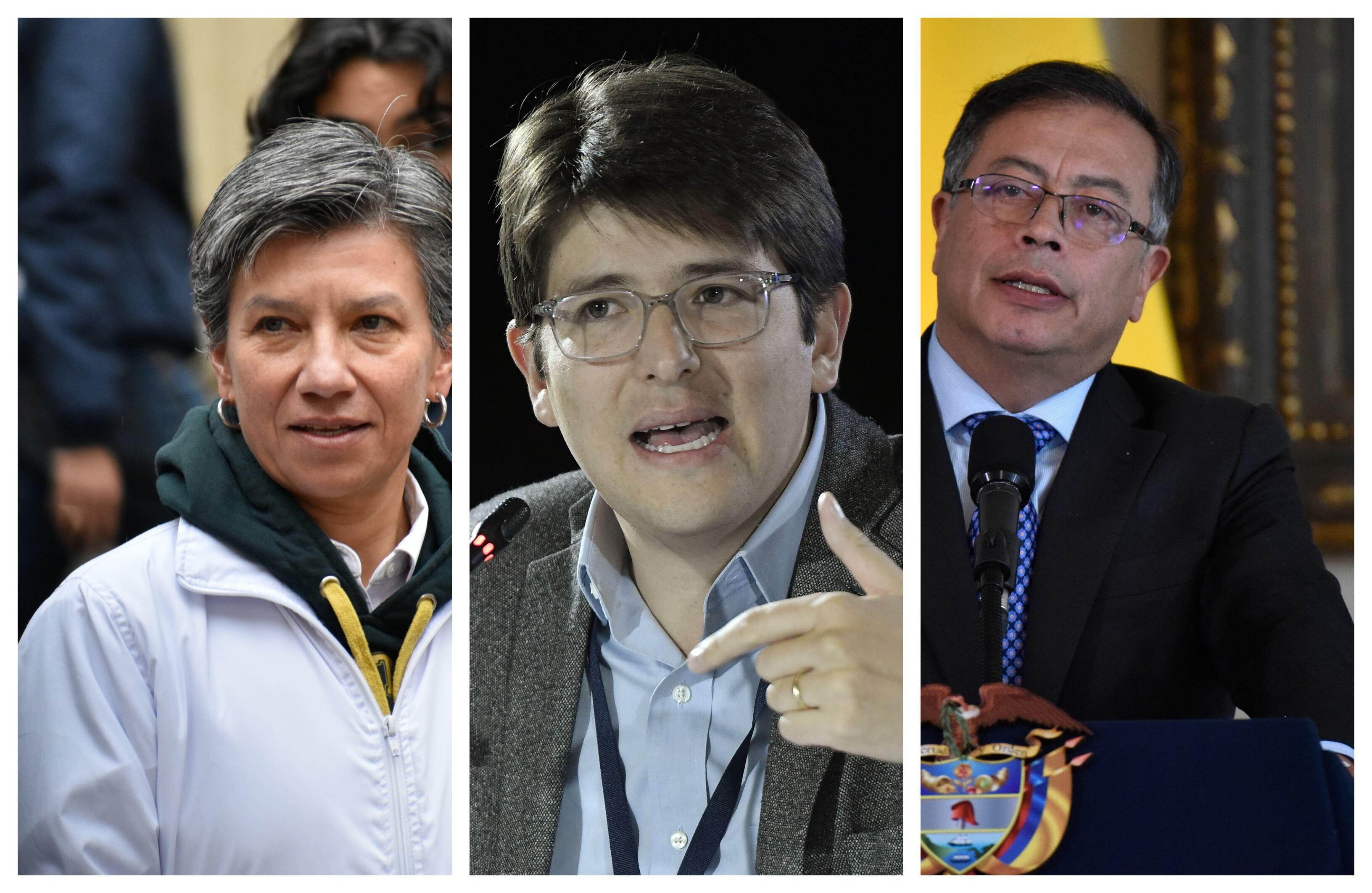 Claudia López, Miguel Uribe, Gustavo Petro | Getty Images