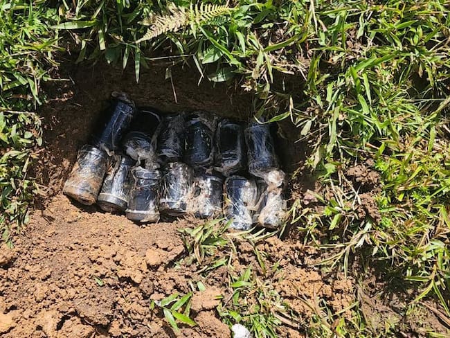 En lo que va del año, ya son 84 los explosivos destruidos. Foto Ejercito Caquetá.