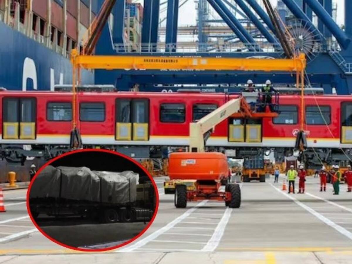 Metro de Bogotá: los 6 trenes que salieron de Cartagena ya están en Cundinamarca