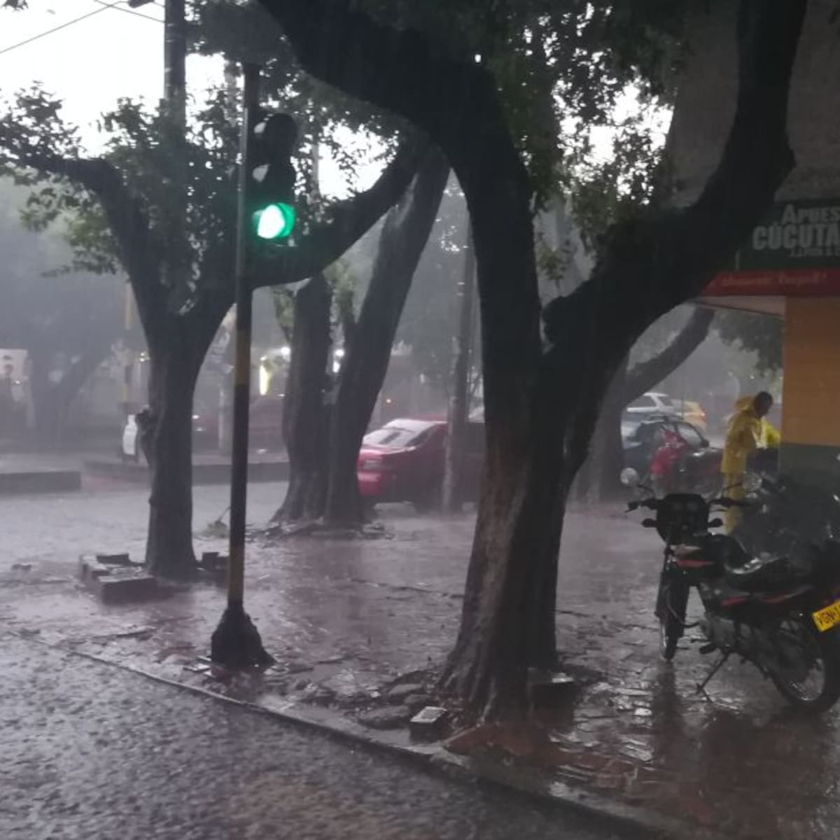 Intensas lluvias cayeron en Cúcuta y el área metropolitana