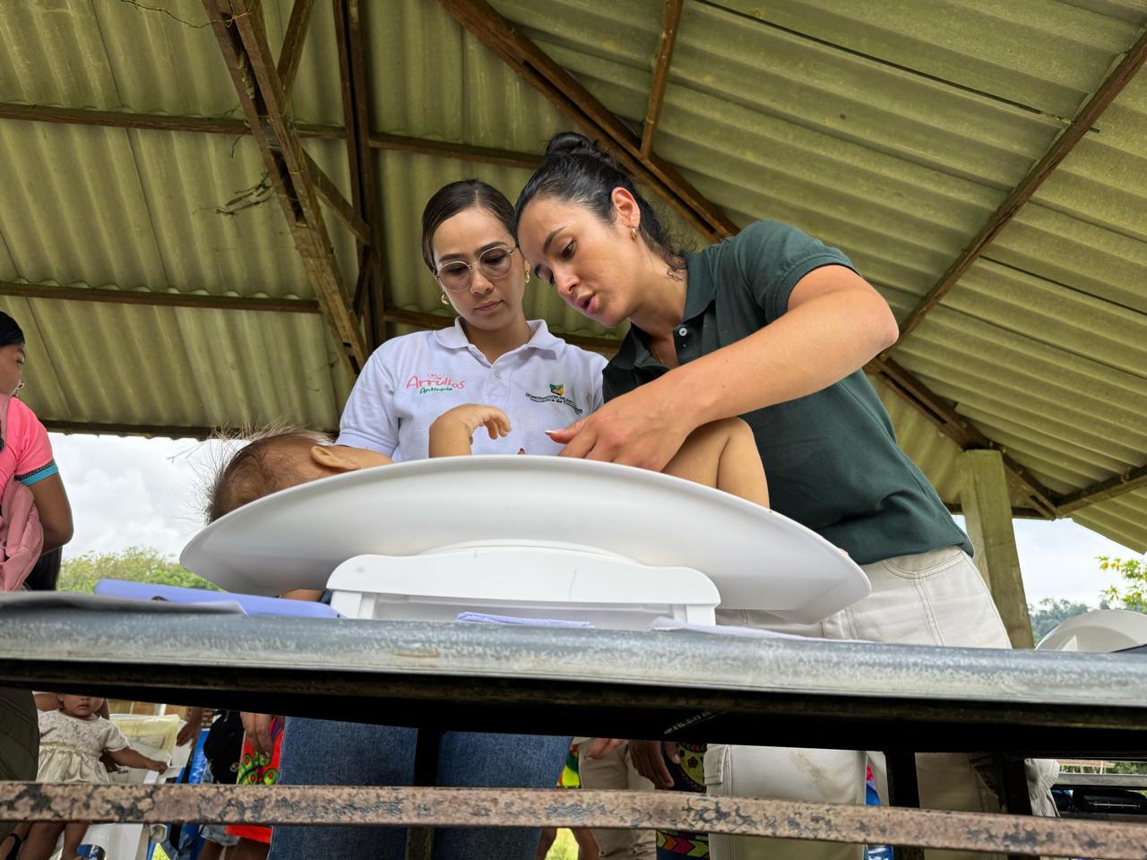 Menor indígena rescatado por desnutrición severa en Apartadó- foto gobernación de Antioquia