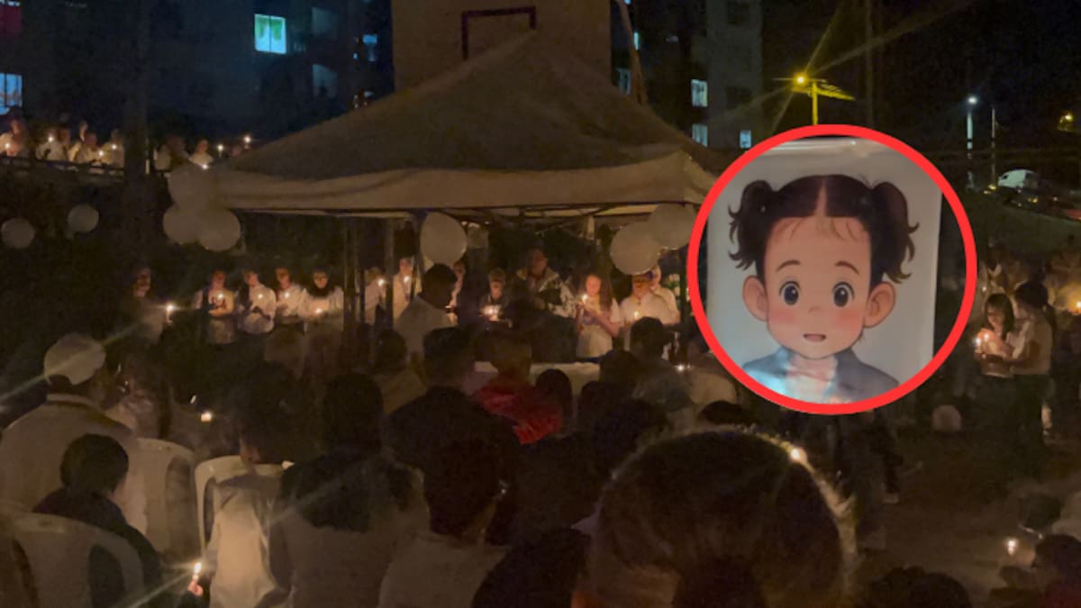 Velatón en Manizales por la niña que falleció al parecer a manos de su madre
