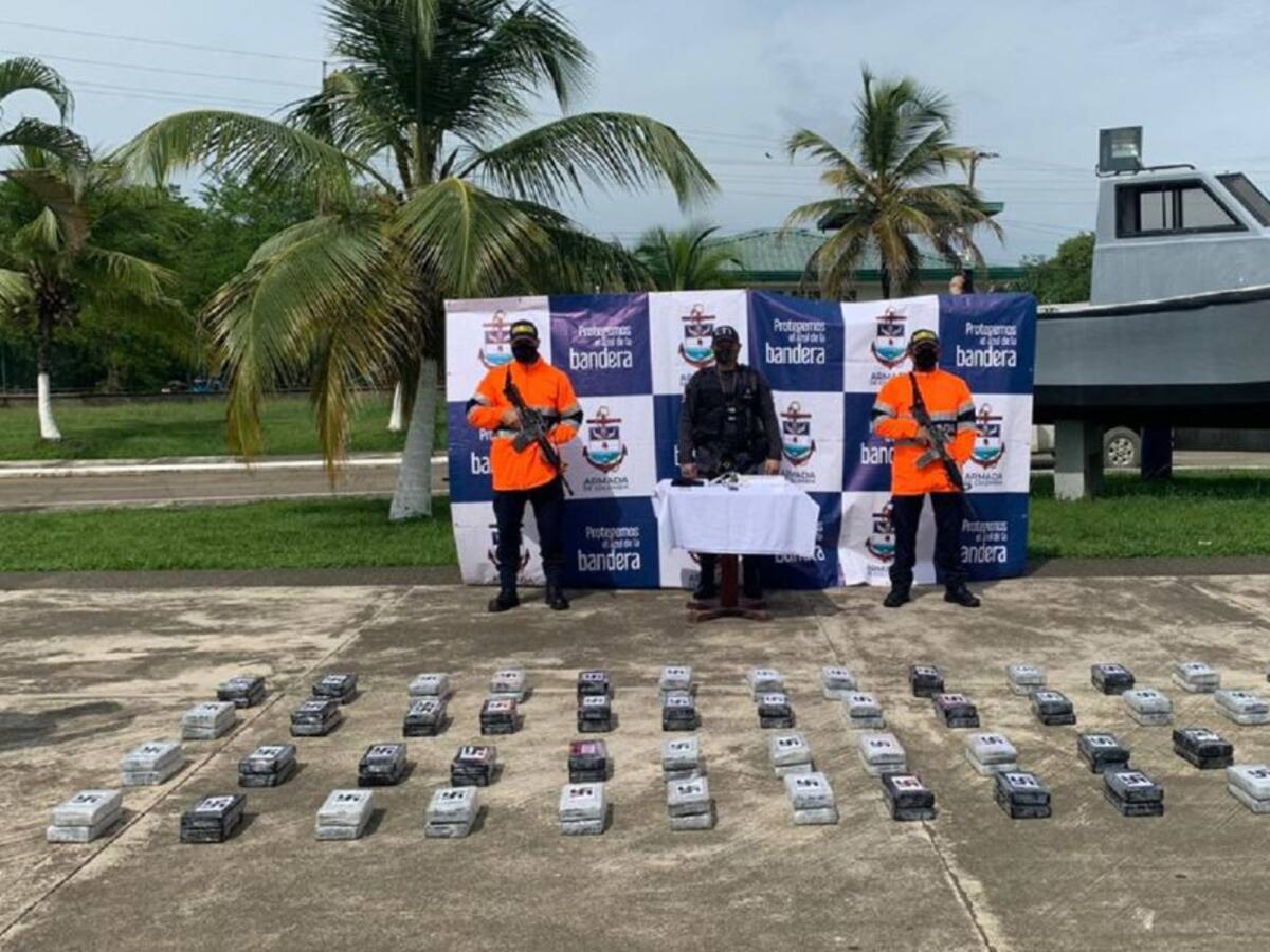 La Armada incautó 100 kg de cocaína en el Golfo de Urabá