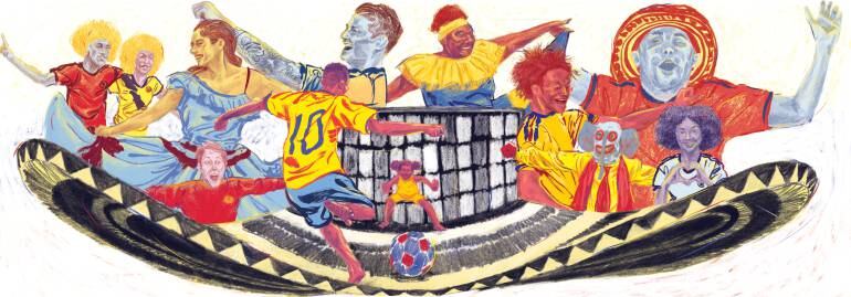 Doodle Colombiano con el sabor de la patria