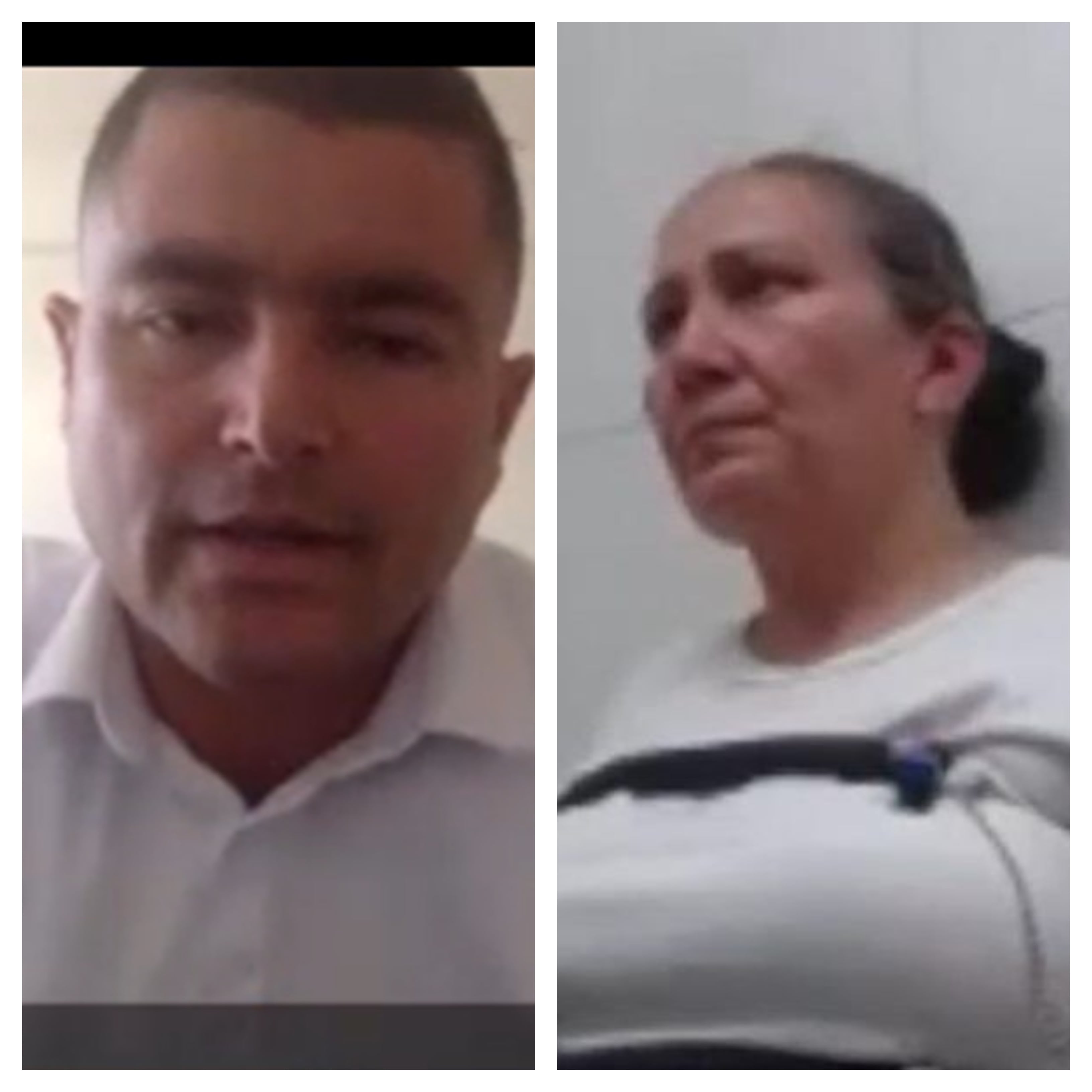 Mayor Duván Muñoz y Marelbys Meza, ex empleada de Laura Sarabia. Caso Polígrafo