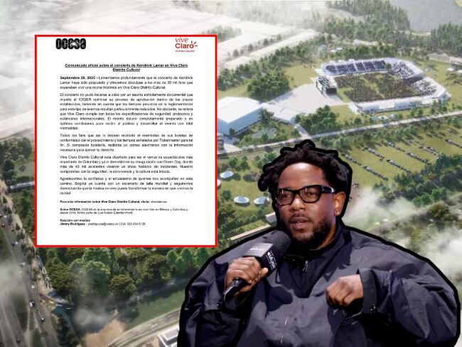 Vive Claro anuncia que cancelación de Kendrick Lamar obedeció a trámites del IDIGER, no a seguridad