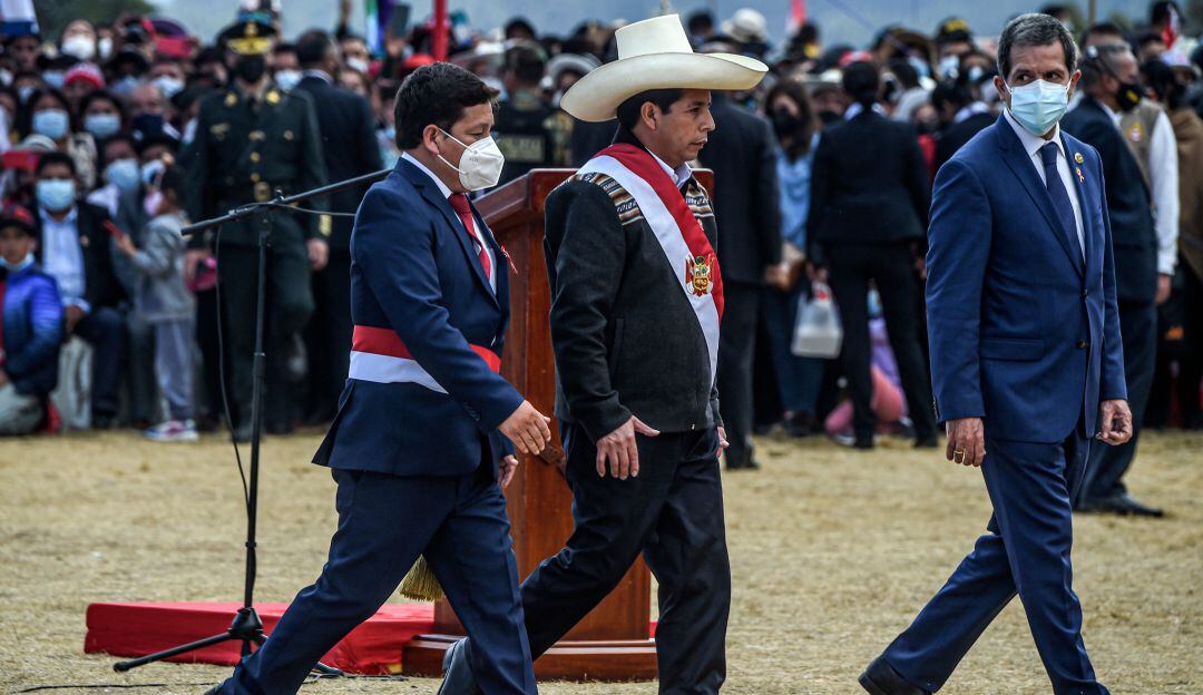 Presidente Presidente castillo y el Primer Ministro Guido Bellido
