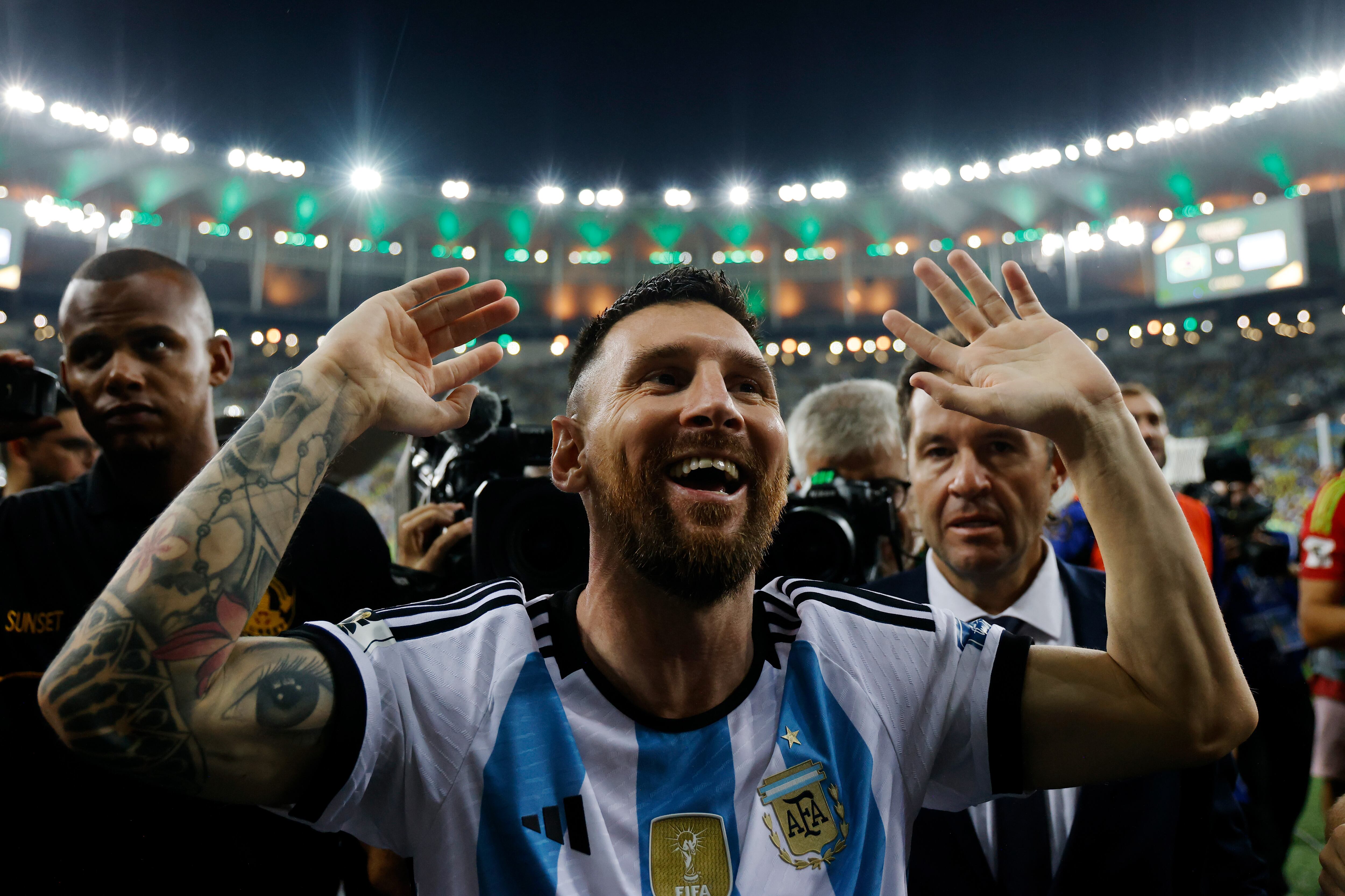 Lionel Messi tras histórica victoria ante Brasil | Foto: Wagner Meier/Getty Images