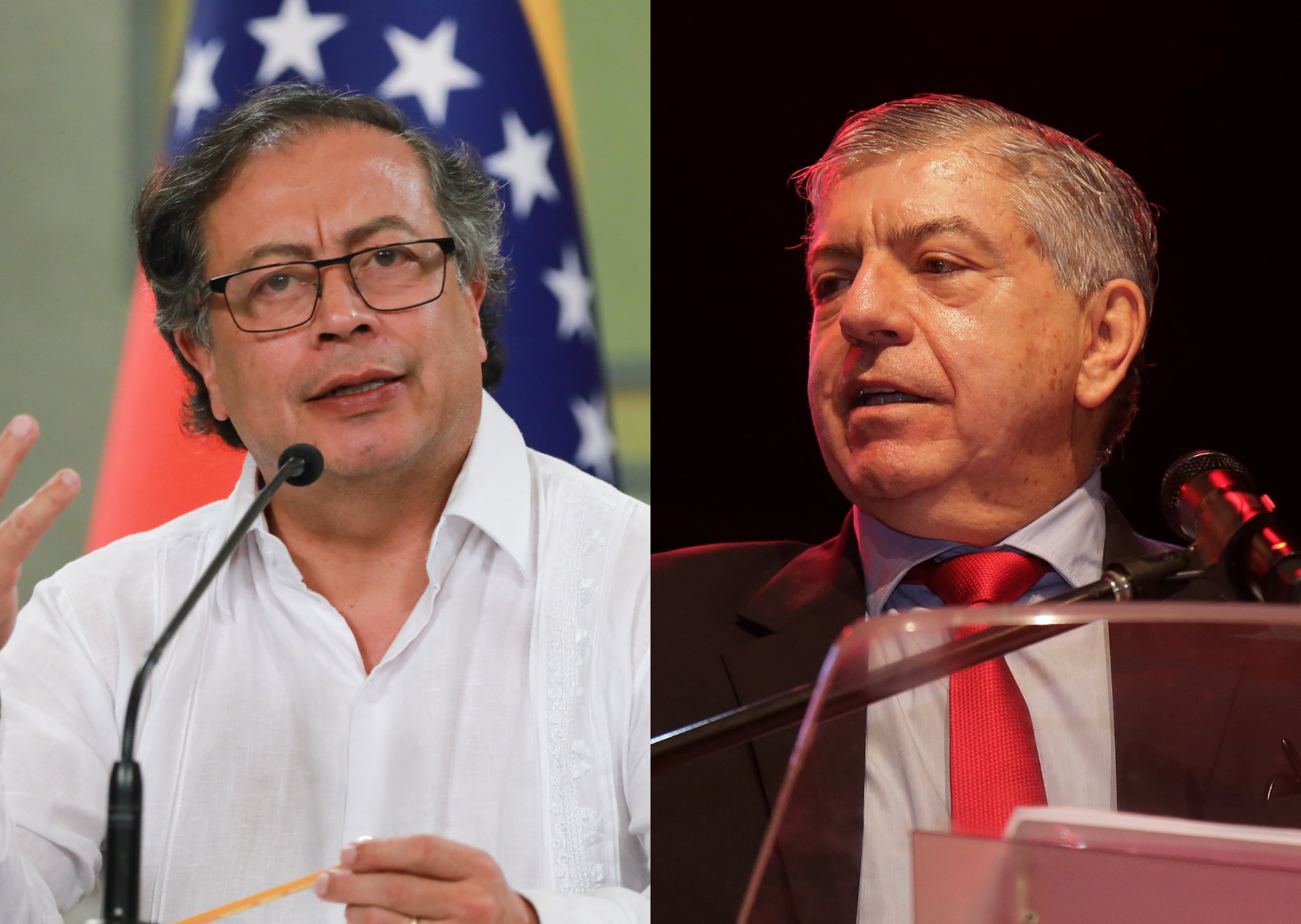 Gustavo Petro y César Gaviria | Fotos: Colprensa