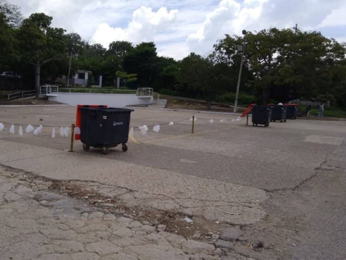 Recuperan plaza principal del barrio Chile en Cartagena