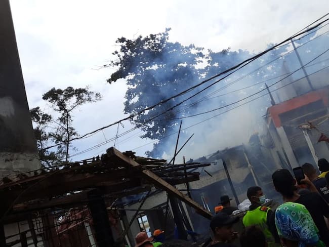 Incendio en cabañas de Buritaca dejan pérdidas de más de $200 millones