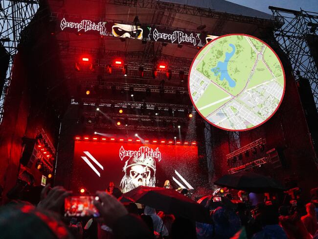 Imagen de referencia a Rock al Parque 2025 y mapa de desvíos/ Getty Images