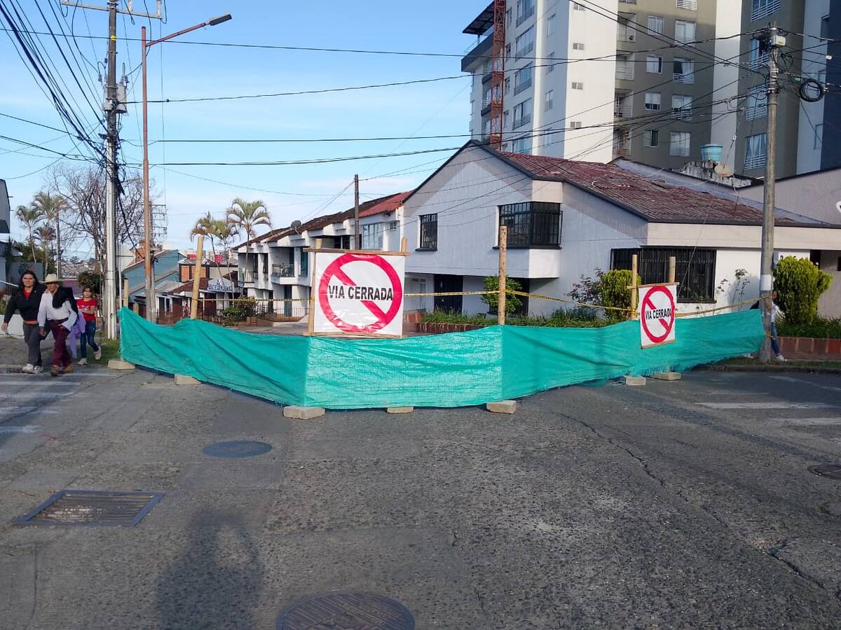 Inició el cierre de la calle segunda norte de Armenia ¿Qué dicen desde Fenalco?