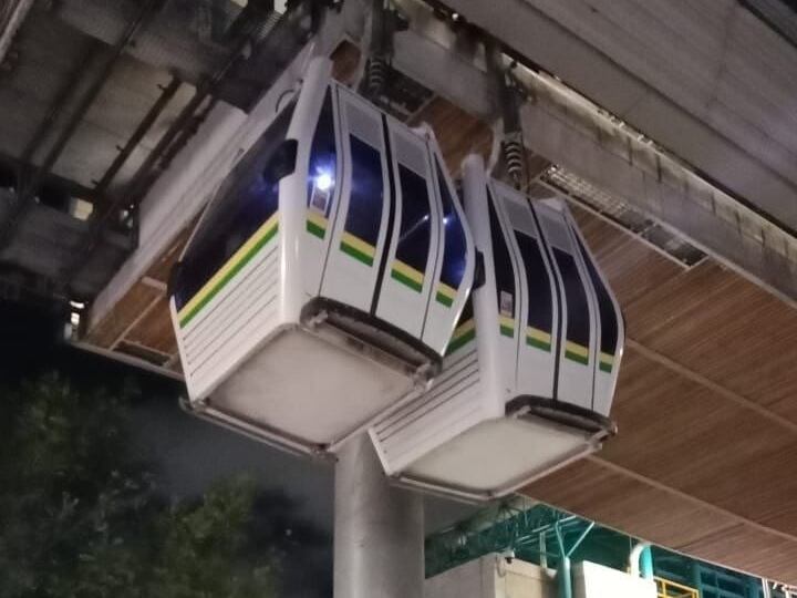 Cabinas de Metrocable linea K Acevedo- Santo Domingo- foto cortesía