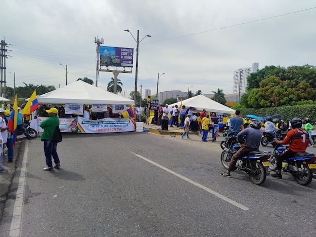 Paro nacional en Cartagena: empresas de Mamonal con retrasos en operaciones