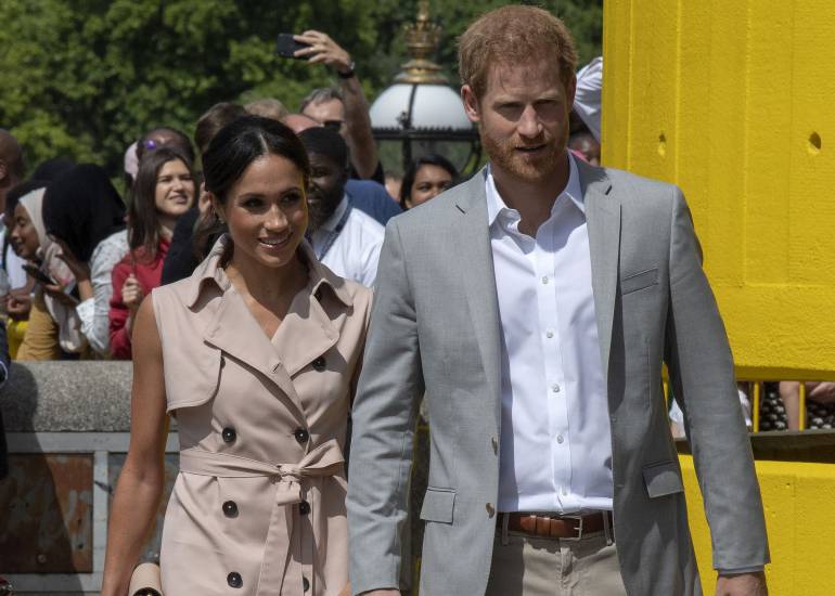 Meghan Markle y el príncipe Enrique.