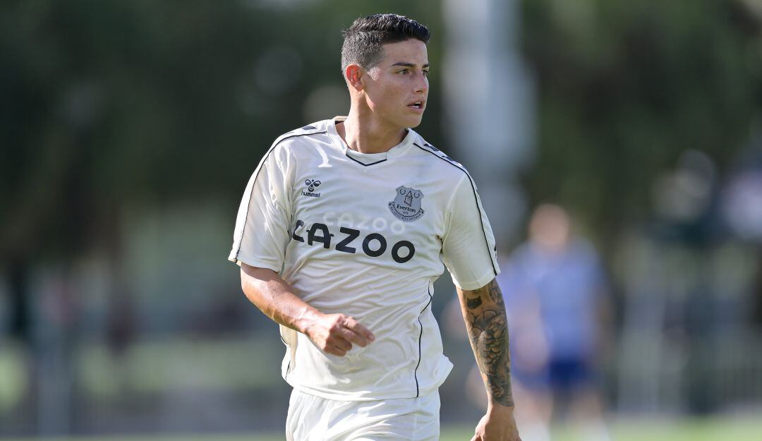 James Rodríguez no estará disponible en el primer partido del Everton
