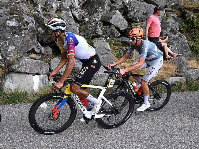 Egan Bernal durante la etapa 14 del Tour de Francia / Getty Images