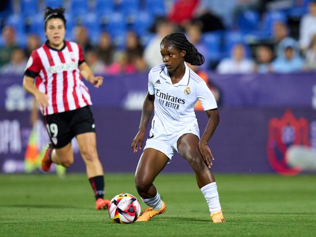 Linda Caicedo, delantera colombiana del Real Madrid. (Photo by Angel Martinez/Getty Images)
