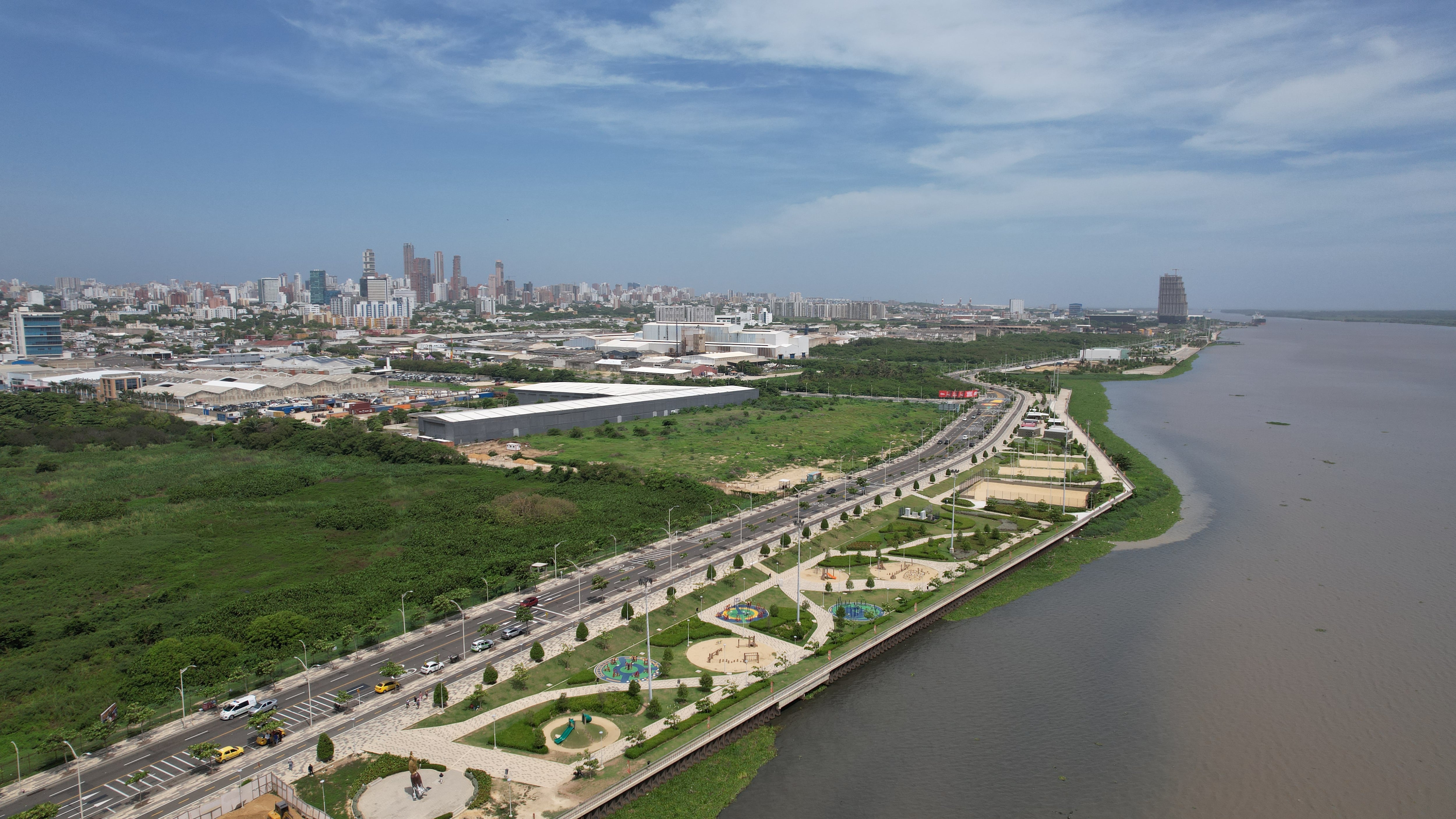 Gran Malecón del Río. Foto: Alcaldía de Barranquilla.