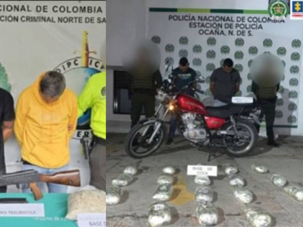 Capturadas cuatro personas en el Catatumbo señaladas de traficar estupefacientes