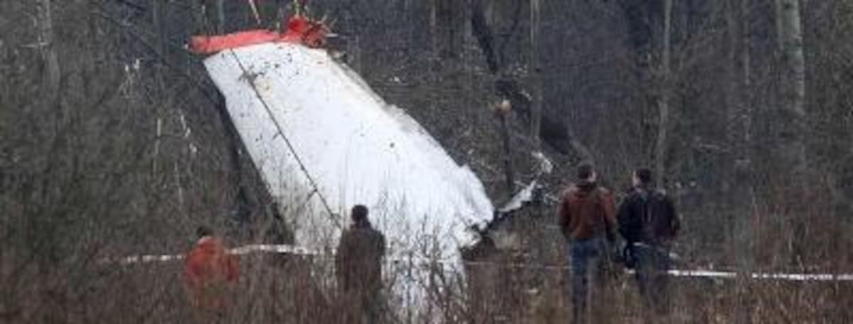 Los restos del avion