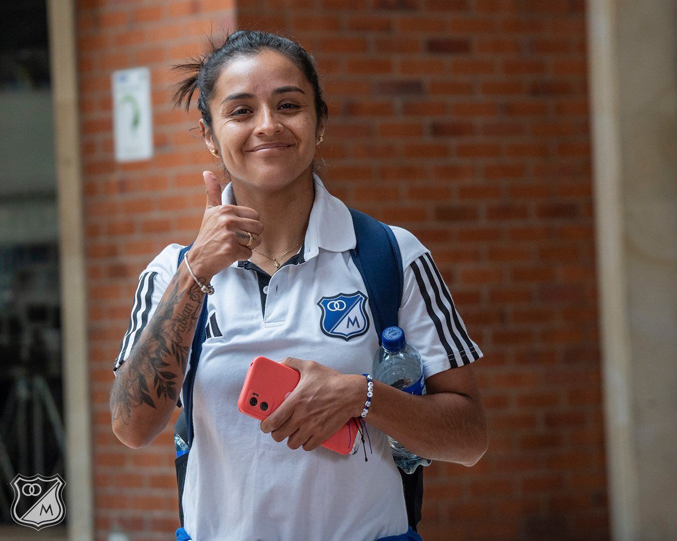 Liana Salazar en su paso por Millonarios / @MillosFcFem