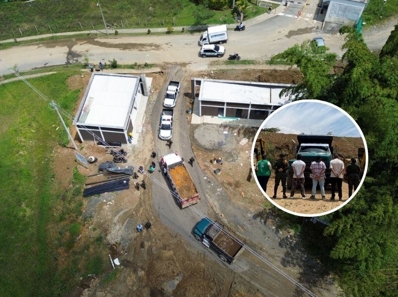 Capturas por ecocidio en Dosquebradas. (foto: Carder)