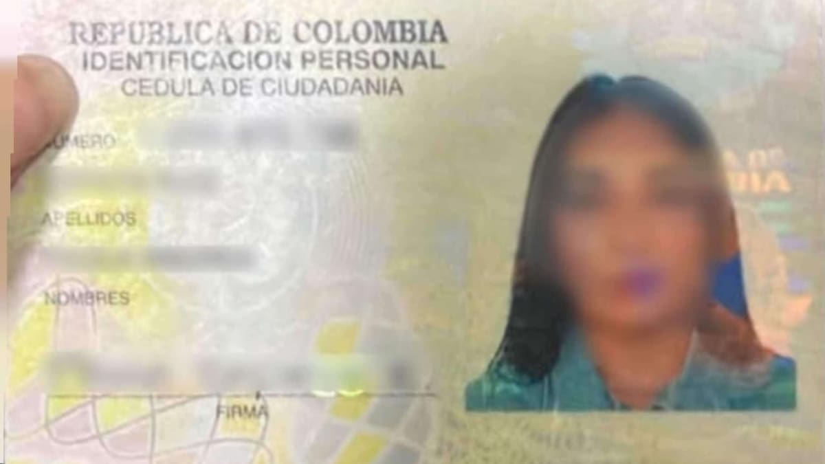 Esta es la cédula falsa que presentó la esposa de ‘Fito’ al ser capturada en Santander