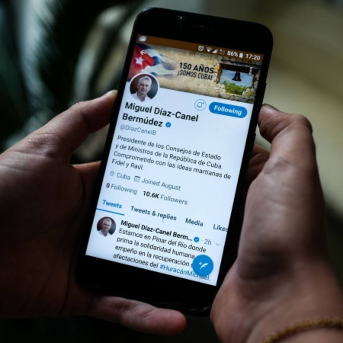 Presidente de Cuba abre Twitter