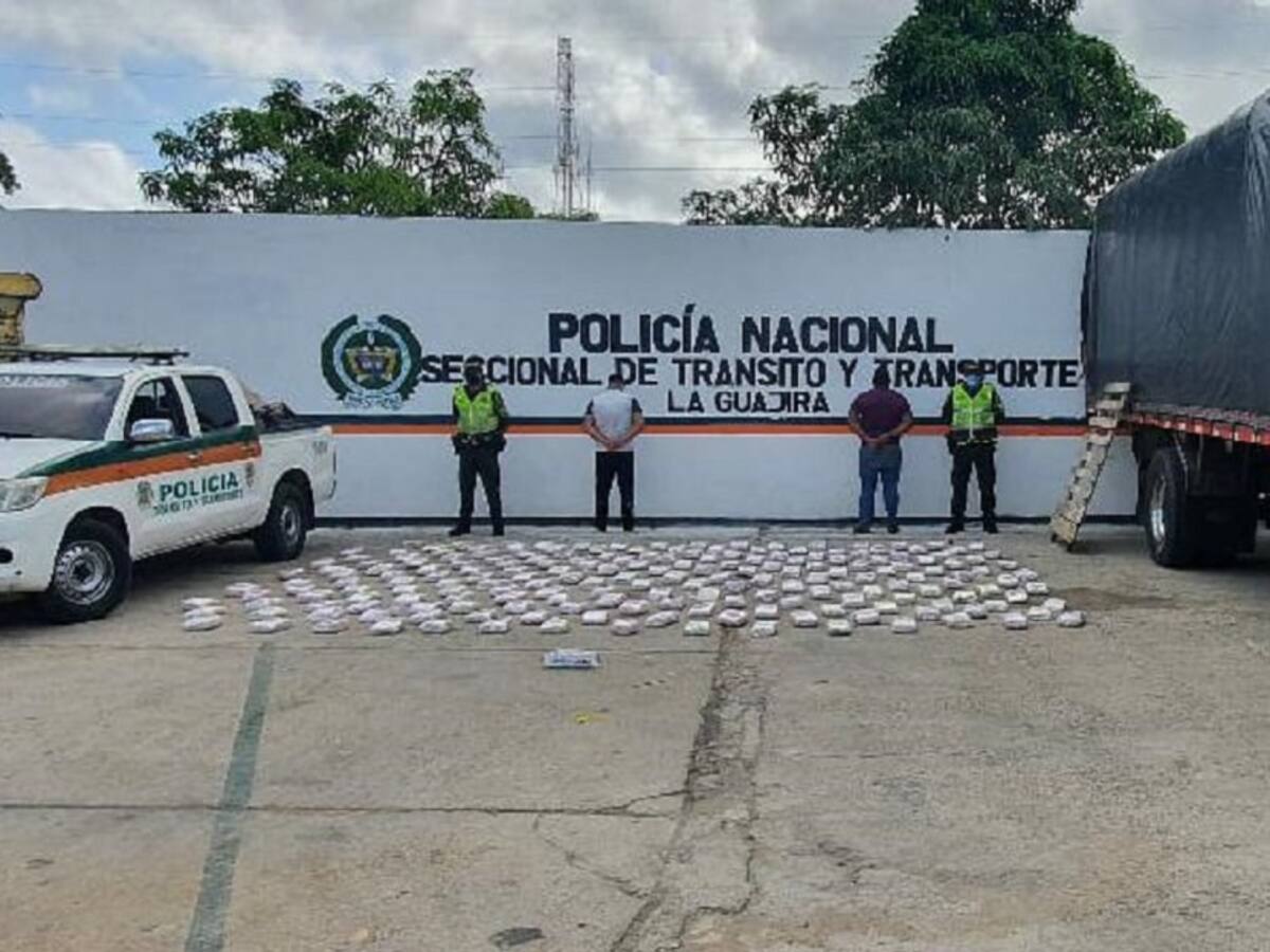 Capturan a cuatro personas por traficar droga en La Guajira