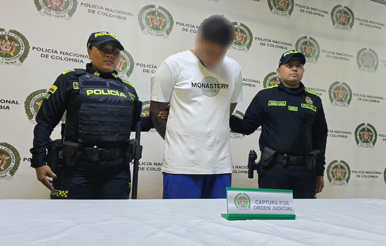 Alias “Limón”, señalado de homicidio y cobros extorsivos, cayó en operativo en Caicedo Foto: Policía Nacional