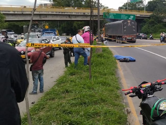 Motociclista pierde la vida sobre la autopista Floridablanca-Piedecuesta