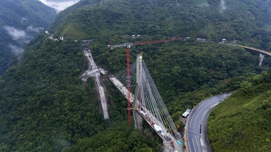 El desplome del puente Chirajara ocurrió el 15 de enero de 2018 en la autopista al Llano. Foto: Getty Images