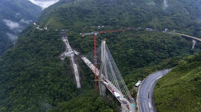 El desplome del puente Chirajara ocurrió el 15 de enero de 2018 en la autopista al Llano. Foto: Getty Images