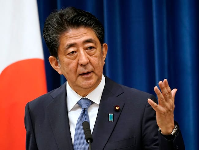 Exprimer ministro de Japón Shinzo Abe(Photo by Franck Robichon - Pool/Getty Images)