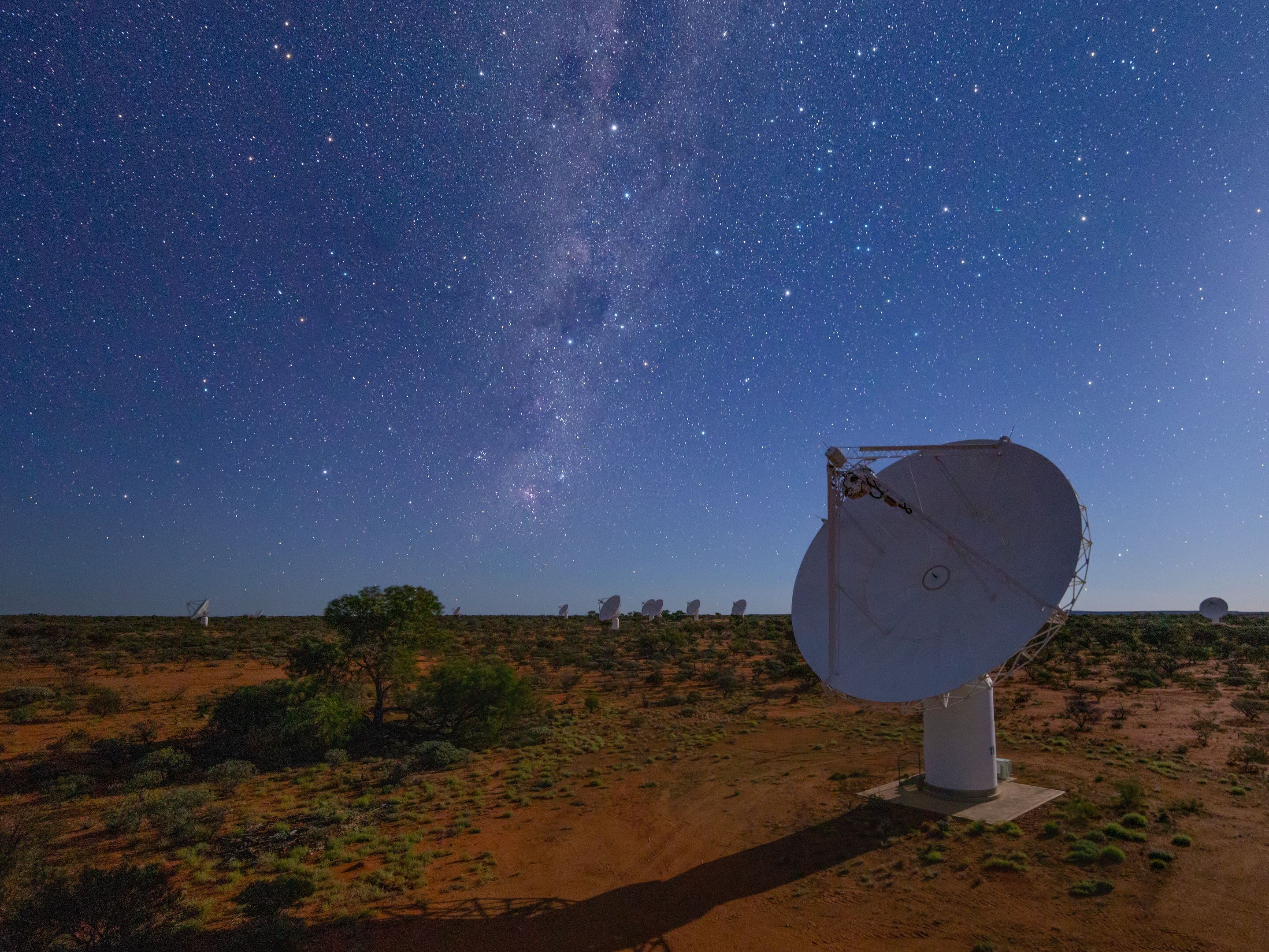 ASKAP radio telescope on Wajarri Yamaji Country Credit: Alex Cherney