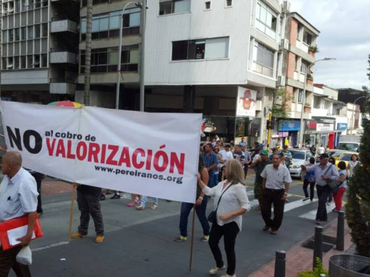 Continúa suspendido el cobro de valorización en Pereira
