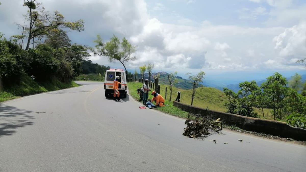 Dos personas lesionadas deja un accidente en la vía Anserma – Riosucio