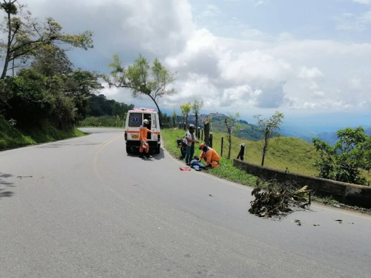 Dos personas lesionadas deja un accidente en la vía Anserma – Riosucio