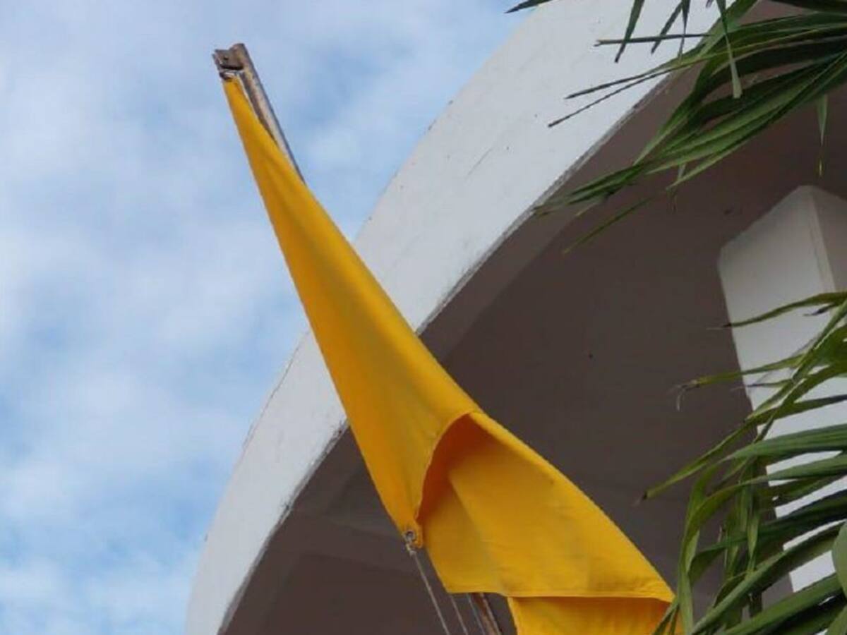 Alerta de navegación hacia islas de Cartagena baja a bandera amarilla